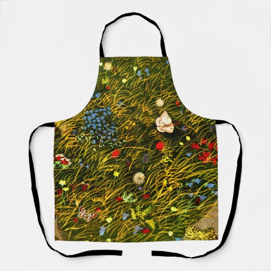 Art Nouveau Alpenweide Schort (Voorkant)