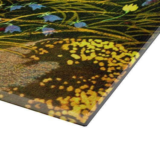 Art Nouveau Alpenweide Snijplank (Hoek)