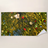 Art Nouveau Alpenweide Strandlaken (Voorkant)