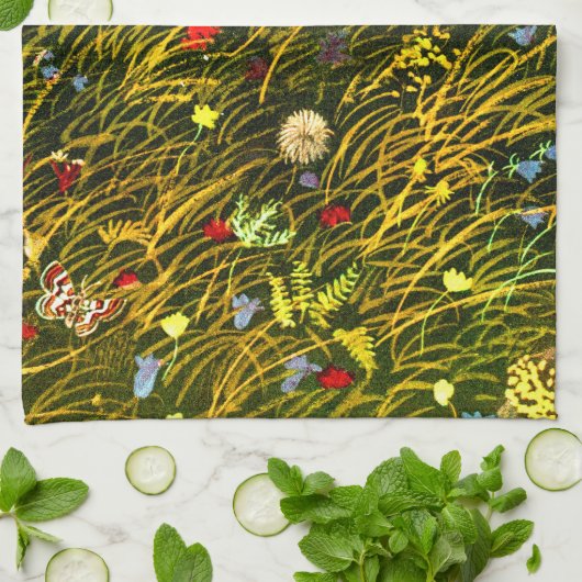 Art Nouveau Alpenweide Theedoek (Gevouwen)