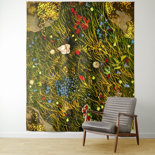 Art Nouveau Alpenweide Wandkleed (In situ)