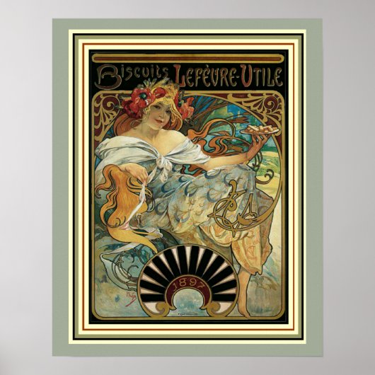 Art Nouveau Alphonse Mucha ad Poster 16 x 20 (Voorkant)