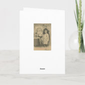 Art nouveau Alphonse mucha art model Kaart (Achterkant)