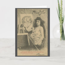 Art nouveau Alphonse mucha art model