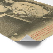 Art nouveau Alphonse mucha art model Poster (Hoek)