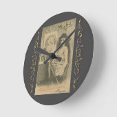 Art nouveau Alphonse mucha art model Ronde Klok (Hoek)