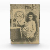 Art nouveau Alphonse mucha art women model Fotoblokken (Voorkant)