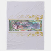 Art Nouveau Alphonse Mucha Avondbeschouwing Fleece Deken (Voorkant)