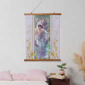 Art Nouveau Alphonse Mucha Avondbeschouwing Hangend Wandkleed (Slaapkamer)