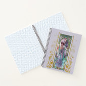 Art Nouveau Alphonse Mucha Avondbeschouwing Notitieboek (Binnen)