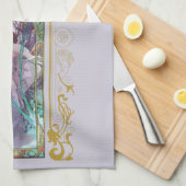 Art Nouveau Alphonse Mucha Avondbeschouwing Theedoek (Quarter Fold)