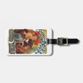 Art Nouveau Alphonse Mucha Bagagelabels (Voorkant horizontaal)