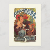  Art Nouveau Alphonse Mucha Briefkaart (Voorkant)