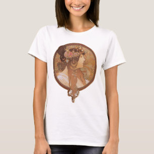 Art Nouveau - Alphonse Mucha Byzantine Head T-shirt