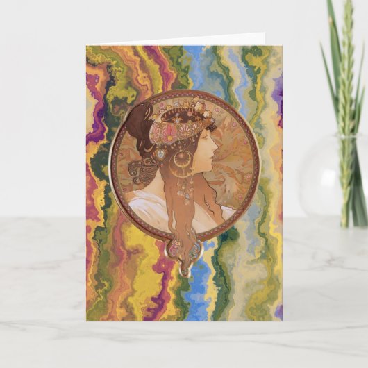 Art Nouveau - Alphonse Mucha Byzantine   Kaart (Voorkant)