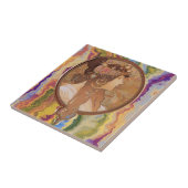 Art Nouveau - Alphonse Mucha Byzantine    Tegeltje (Zijkant)