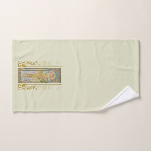 Art Nouveau Alphonse Mucha - De helderheid van de  Bad Handdoek (Handdoek)