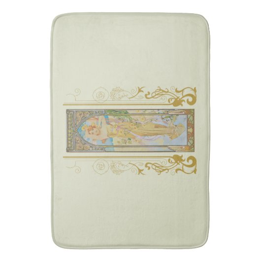 Art Nouveau Alphonse Mucha - De helderheid van de  Badmat (Voorkant Verticaal)