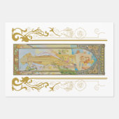 Art Nouveau Alphonse Mucha - De helderheid van de  Inpakpapier Vel (Voorkant 2)