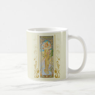 Art Nouveau Alphonse Mucha - De helderheid van de  Koffiemok