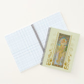 Art Nouveau Alphonse Mucha - De helderheid van de  Notitieboek (Binnen)