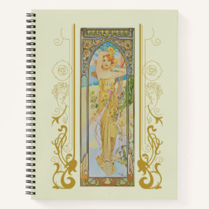 Art Nouveau Alphonse Mucha - De helderheid van de Notitieboek