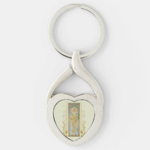 Art Nouveau Alphonse Mucha - De helderheid van de  Sleutelhanger