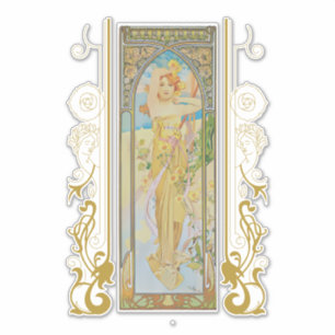 Art Nouveau Alphonse Mucha - De helderheid van de Sticker