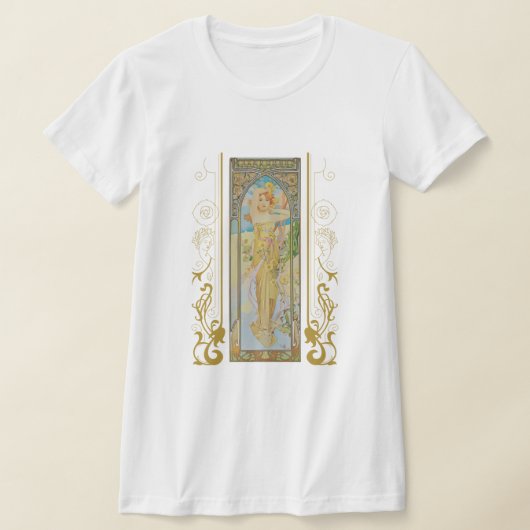 Art Nouveau Alphonse Mucha - De helderheid van de  T-shirt (Laagn)