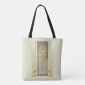 Art Nouveau Alphonse Mucha - De helderheid van de  Tote Bag (Achterkant)