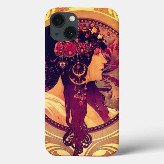 Art nouveau Alphonse Mucha Donna elegant Case-Mate iPhone Case (Achterkant)