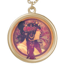 Art nouveau Alphonse Mucha Donna elegant