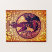 Art nouveau Alphonse Mucha Donna elegant Legpuzzel (Horizontaal)