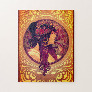 Art nouveau Alphonse Mucha Donna elegant Legpuzzel