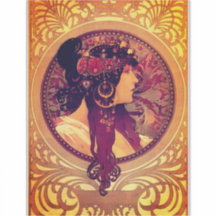 Art nouveau Alphonse Mucha Donna elegant
