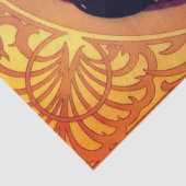 Art nouveau Alphonse Mucha Donna elegant woman Tissuepapier (Detail)