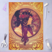 Art nouveau Alphonse Mucha Donna elegant woman Tissuepapier (Craft)