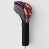 Art nouveau Alphonse Mucha Donna orchini vrouw Golfheadcover (Schuin)