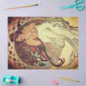Art nouveau Alphonse Mucha elegant music muse Tissuepapier (Craft)