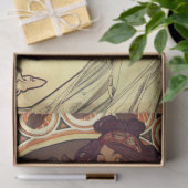 Art nouveau Alphonse Mucha elegant music muse Tissuepapier (Geschenk)
