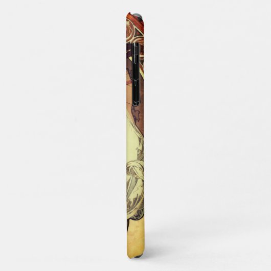 Art nouveau Alphonse Mucha elegante vrouw Case-Mate iPhone Case (Achterkant/links)