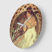 Art nouveau Alphonse Mucha elegante  vrouw Grote Klok (Hoek)