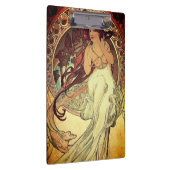 Art nouveau Alphonse Mucha elegante  vrouw Klembord (Rechts)