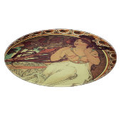 Art nouveau Alphonse Mucha elegante  vrouw Snijplank (Hoek)