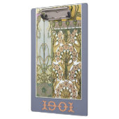 Art nouveau alphonse mucha floral art 1901 klembord (Links)