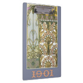 Art nouveau alphonse mucha floral art 1901 klembord (Rechts)