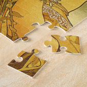 Art Nouveau Alphonse Mucha Flower Puzzle Legpuzzel (Zijkant)