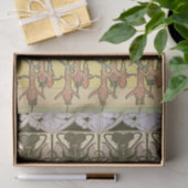 Art nouveau alphonse mucha fuchsia zonnebloem flor tissuepapier (Geschenk)