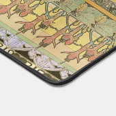 Art nouveau alphonse mucha fuschia zonnebloemflora bureaumat (Hoek)