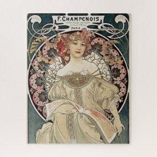 Art Nouveau Alphonse Mucha Illustratie Legpuzzel